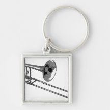 Trombone Keychain