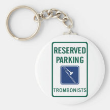 Trombonists Parking Keychains