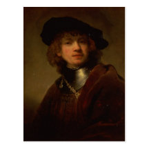Tronie' of a Young Man with Gorget and Beret Postcards