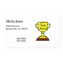 Trophy Husband Business Cards