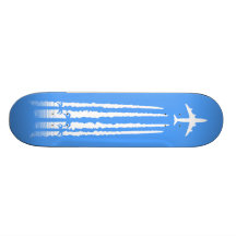 Tropical Airline Blue Skate Board Deck