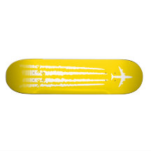 Tropical Airline Yellow Skateboards