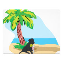 tropical black lab invites