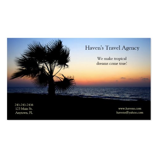 Tropical Business Card
