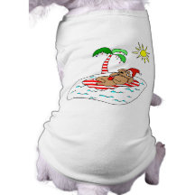 Tropical Christmas Dog Gift Dog Shirt