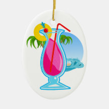 Tropical Cocktail Ornament