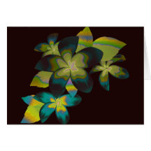 Tropical flora card