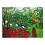 Tropical Forest with Monkeys Postcards