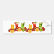 Tropical Fruit Bumper Sticker