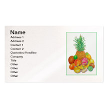 Tropical Fruit Business Card Template