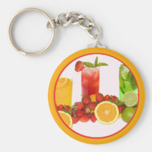 Tropical Fruit Keychain