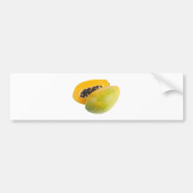 Tropical fruit - Papaya Bumper Stickers