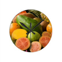 Tropical Fruits Clock