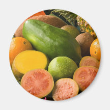 Tropical Fruits Refrigerator Magnet