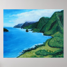 Tropical Hawaii Seascape Art Print