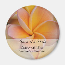 Tropical Save the Date Wedding Magnet