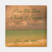 Tropical Sea Save The Date Magnet