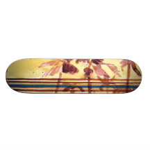 tropical skateboard design