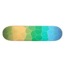 Tropical stained glass skate board decks