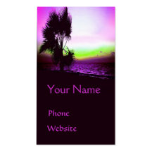 Tropical Sunset Business Cards