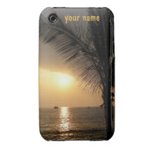 Tropical Sunset Ocean Horizon iPhone 3 Cover