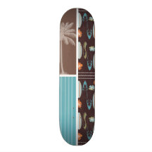 Tropical Surfboards & Hibiscus Skate Board Decks