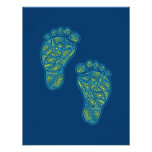 Tropical Toes Baby Shower Invitation
