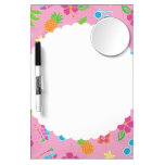 Tropical Vacation on Pink Pattern Dry-Erase Boards