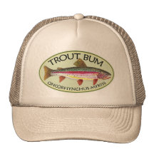 Trout Bum Fishing Mesh Hat