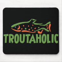 Trout Fisherman Fishing Mouse Mat