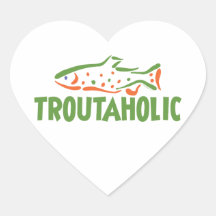 Trout Fisherman Fishing Stickers