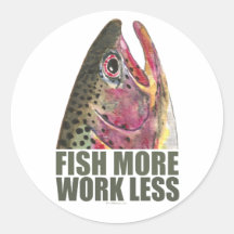 Trout Fishing More Stickers