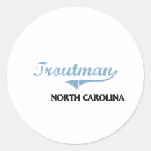 Troutman North Carolina City Classic Sticker