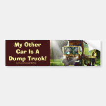 Truckers Waste Disposal Truck Bumper Sticker