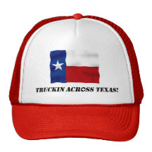 Truckin Across Texas - Red Trucker Hat