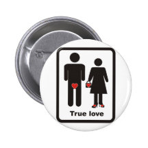 true love happy valentines day pins