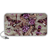 True Love Surfabilly butterfly pattern. speakers