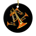 Trumpet Mania Band Photo ornaments