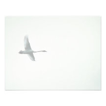 Trumpeter Swan over Martin Lake Personalized Invitations