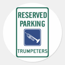 Trumpeters Parking Sticker