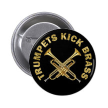 Trumpets Kick Brass Pin