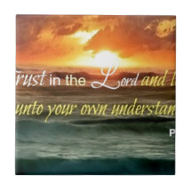 Trust in the Lord Inspirational Tile