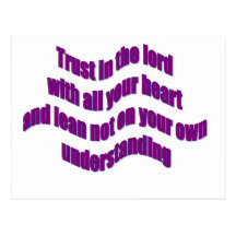 Trust in The Lord Postcards
