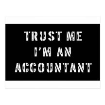 Trust Me I'm An Accountant Post Card