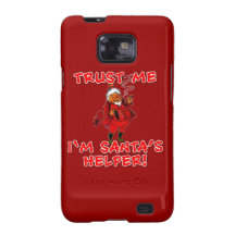 Trust Me I'm Santa's Helper Funny Tshirt Samsung Galaxy SII Cases