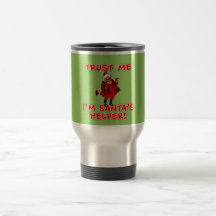 Trust Me I'm Santa's Helper Funny Tshirt Mugs