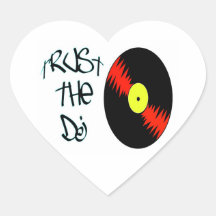 Trust the DJ Heart Sticker