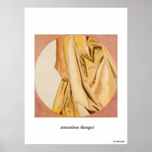 ttention danger poster