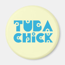 Tuba Chick Refrigerator Magnets
