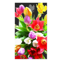 Tulip Flowers Business Card Template